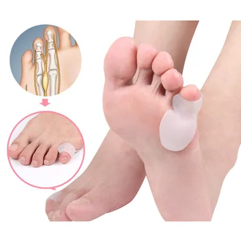 

1Pair Toe Separator Corrector Feet Braces Supports Pedicure Orthopedic Daily Sliicone Toe Small Bone Foot Care Hallux Valgus