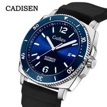 

CADISEN Men's Watches Men Mechanical Wristwatches Automatic Miyota 8215 Ceramic Bezel Luminous 20Bar Waterproof Sport Relogio
