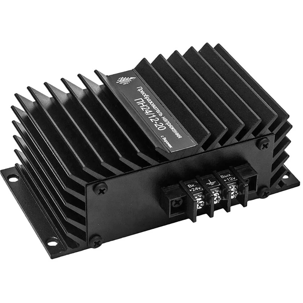 Преобразователь напряжения импульсный (понижающий) ПН24/12-20 (цвет чёрный Воронеж) |