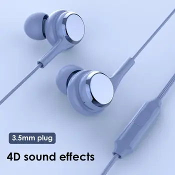 

3.5mm Wired In-Ear 4D Stereo HiFi Music Earphone Headset with Mic for Phone PC Wired Earphone shocking listening experience