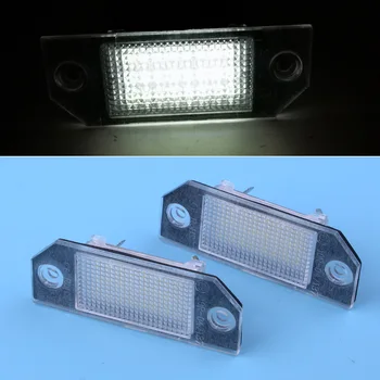 

DWCX 2pcs Car License Number Plate Light Lamp Fit For Focus C-MAX I Focus MK2 2003 2004 2005 2006 2007 2008