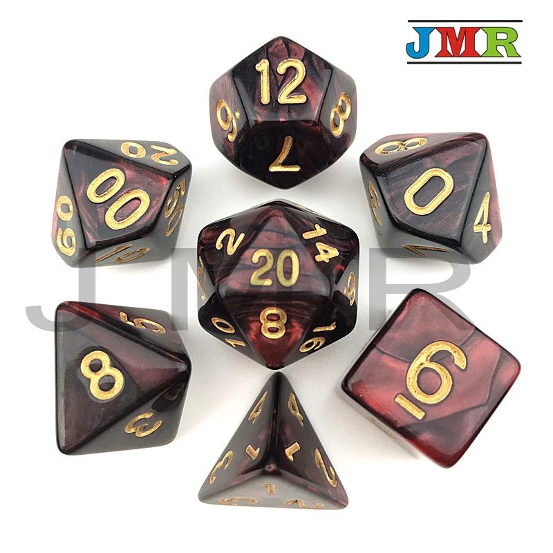 Желтый X фиолетовый цвет с белым номером игра для DND различные цвета эффект Rpg