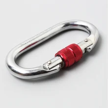 

High Quality Stainless Steel O-shaped Safety Buckle Lightweight Anti-skid Climbing Survival Security Locking Carabiner Buckle