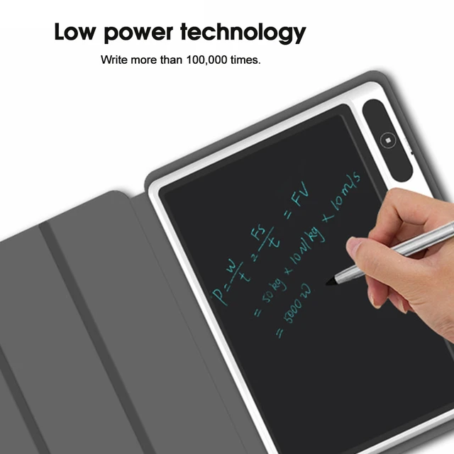 Tablette d'écriture à la main LCD 9 , bloc-notes électronique avec étui en  similicuir, tableau blanc, porte-dessin électronique pour le travail et  l'étude - AliExpress