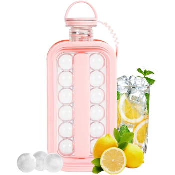 

Ice Ball Maker Kettle,2-In-1 17 Grids for Cocktail/Iced Coffee/Tea