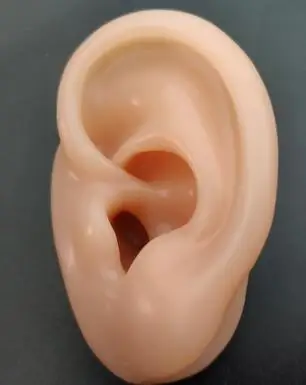 left EAR Силиконовые имитации уха Модель слухового аппарата дисплей уха Акупунктура Маскарад Силиконовые уши - Цвет: left EAR