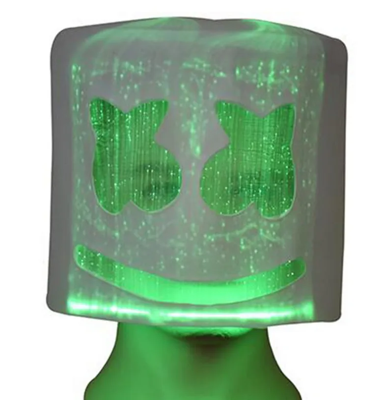 Infinite light Dj marshmallow маска неоновая бесступенчатая светящаяся маска сто электронных слогов неоновая маска - Цвет: Infinite light