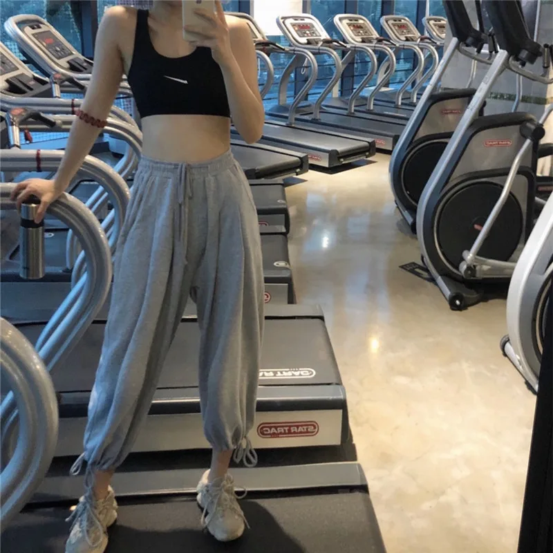 

Make firm offers ins joker gray sweatpants rich version of leisure trousers new BM loose bunch of foot