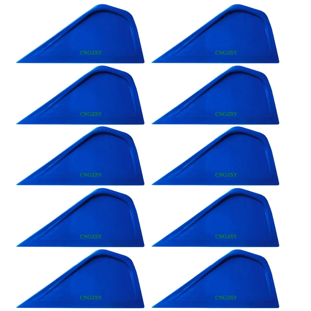 

10pcs Car Vinyl Card Scraper Pointed Film Wrap Contour Squeegee Decal Window Glass Tinting Foil Install Automotive Tools 10A31