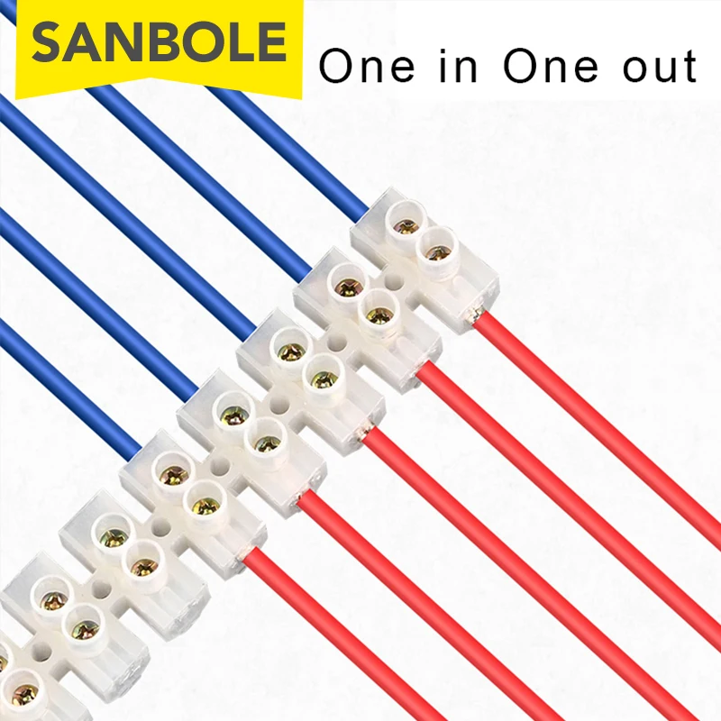 Terminal Blocks 12P Nylon 5/10/20/30A Plastic Bit Wire Connector With Fixed Screws Mounting Wiring X3-1012 wire connectors din rail terminal block