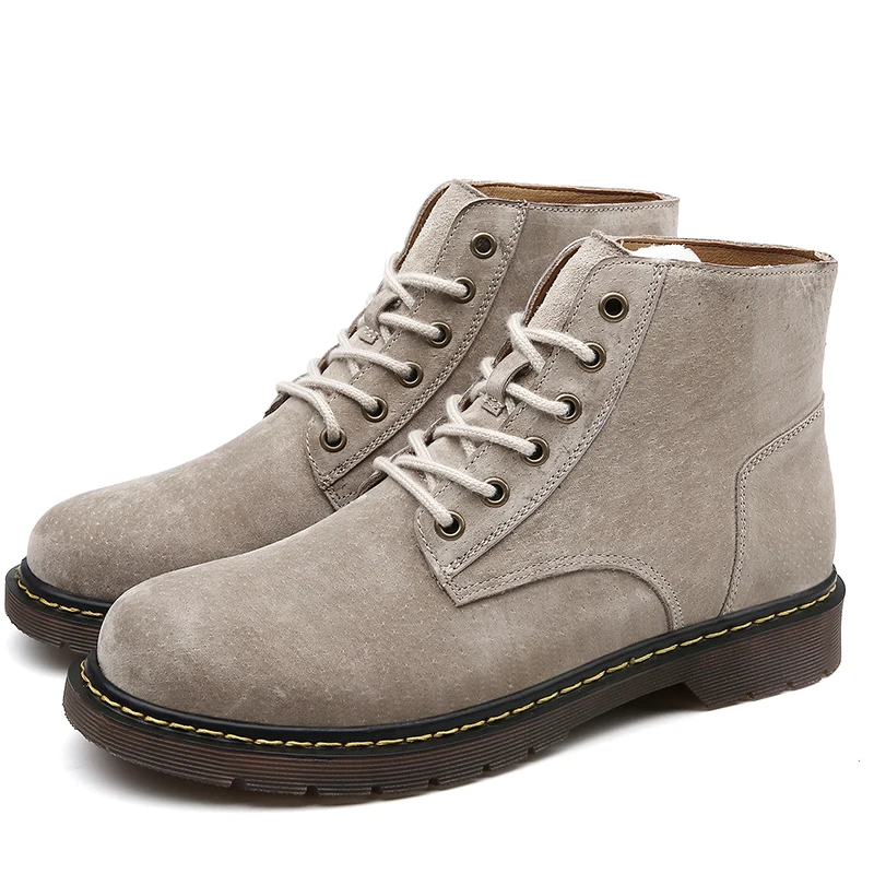 

Official Newest Design Winter Men Casual Boots Genuine Cow Leather Top Quality Motorcycle Boots Zapatos De Hombre %586