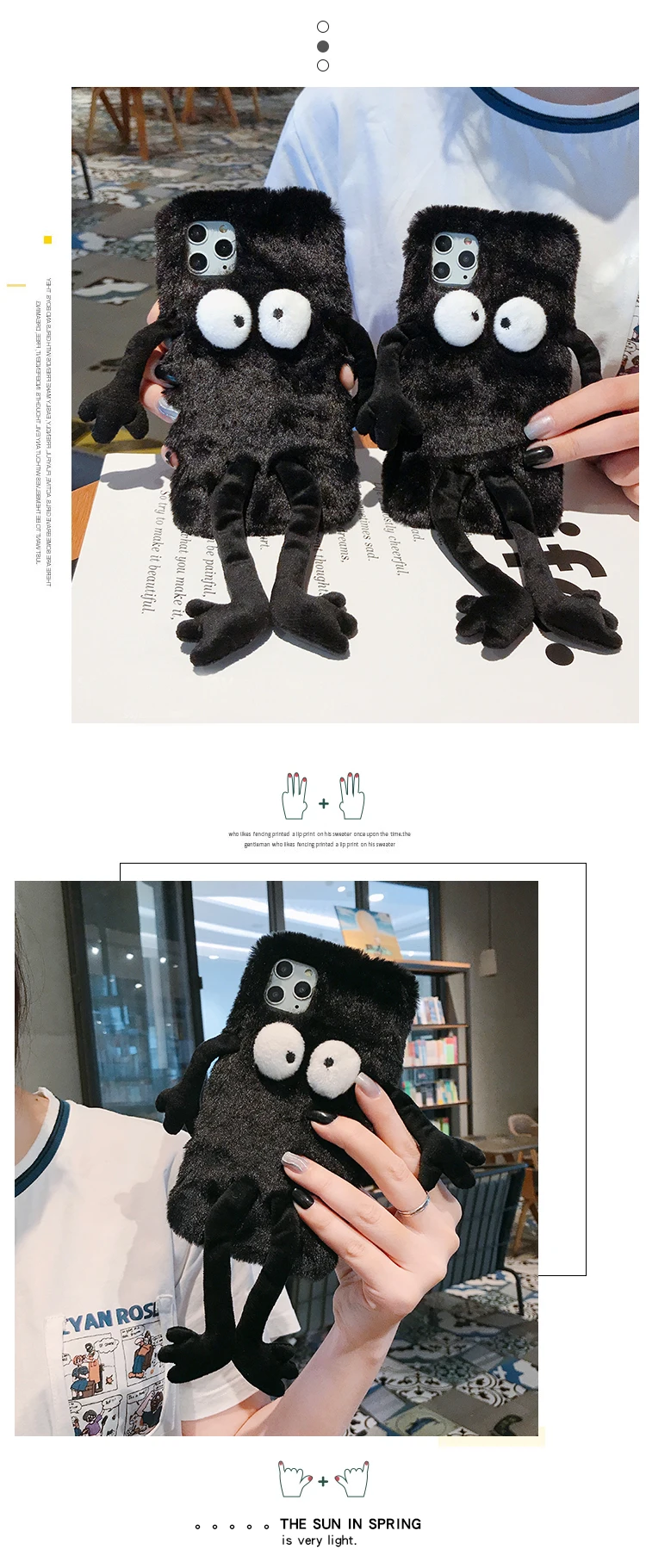 Для iphone 11 pro Duffy bear теплый чехол, милый 3D Меховой чехол зимний чехол для iphone XS Max XR X 7 8 plus