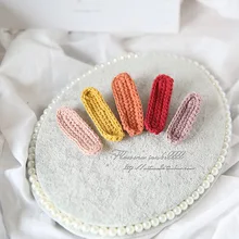 987 Южная Корея детский головной убор Детские аксессуары для волос осень и зима пушистый шар цветок Пряжа заколки повязка на голову 1 шт