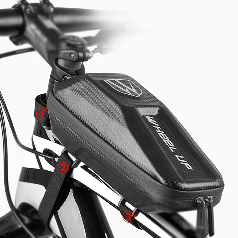 

9.4 * 3.9 * 3.1 inch Bike Bicycle Front Tube Bag Cycling Waterproof Pouch Holder Saddle Pannier EVA Front Bag