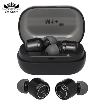 شراءM1 + QCC3020 Aptx BT 5.0 TWS سماعات رياضية غير مرئية مع 400mAh علبة شحن سماعة لاسلكية تعمل بالبلوتوث سماعة ستيريو يدوي