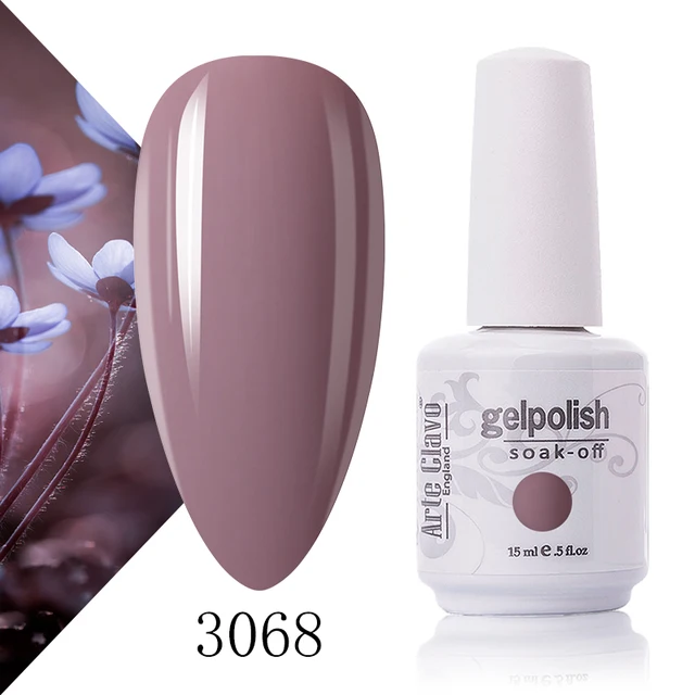 Arte Clavo 131 Colors Gel Polish Nail Gel Varnish Paint Semi Permanent Nails Art Gel Nail Polish For Manicure Top Coat Base Coat 3068