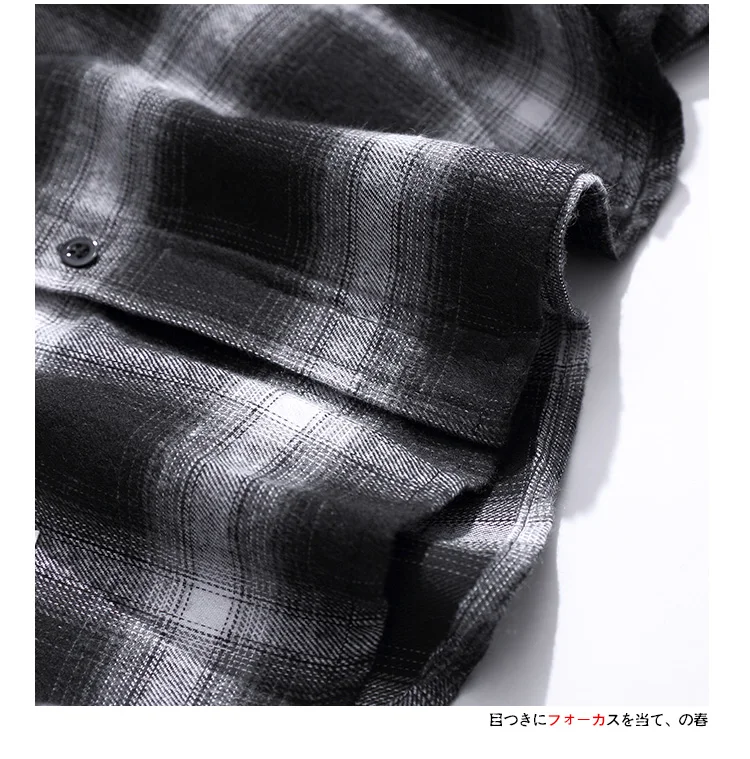 Liketkit Men's New Casual Shirts Male Plaid Long Sleeve Harajuku Oversize Shirts Men Korean Couples Japanese Streetwear 5XL