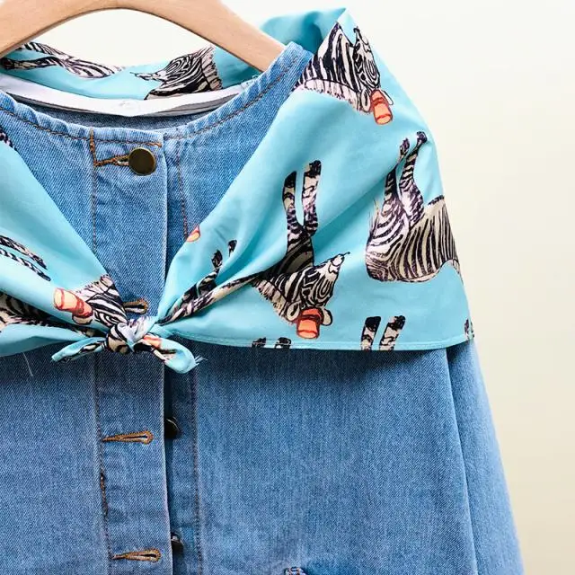 Neploe джинсовая куртка Женский Свободный корейский Шелковый шарф Paychwork Casaco Feminino дикий короткий студенческий осенний абриго Mujer 46089