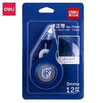 

Deli Stationery 12M Milky Sticker Correction Tape Error Tape Pen Back Corrector For Kids Student Office Supplies