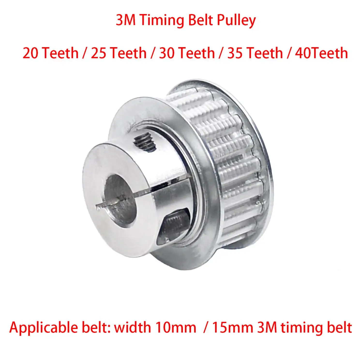 3M Timing Pulley  20 teeth 5mm Bore for Stepper Motor 3D Printer 11mm Width HTD 