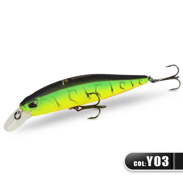 MRERDITH JERK MINNOW 100F 14g  Floating Wobbler Fishing Lure 24Color Minnow Lure Hard Bait Quality Professional Depth0.8-1.0m JBR-100F-Y03