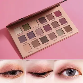 

Eyeshadow Compact Eyeshadow Palette Versatile Smooth 18 Colors Cosmetology Ball Party Shimmers Gorgeous Striking Convenient