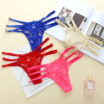 

Sexy Women's Panties Lace Jacquard Underwear Women's Low Waist T-Back