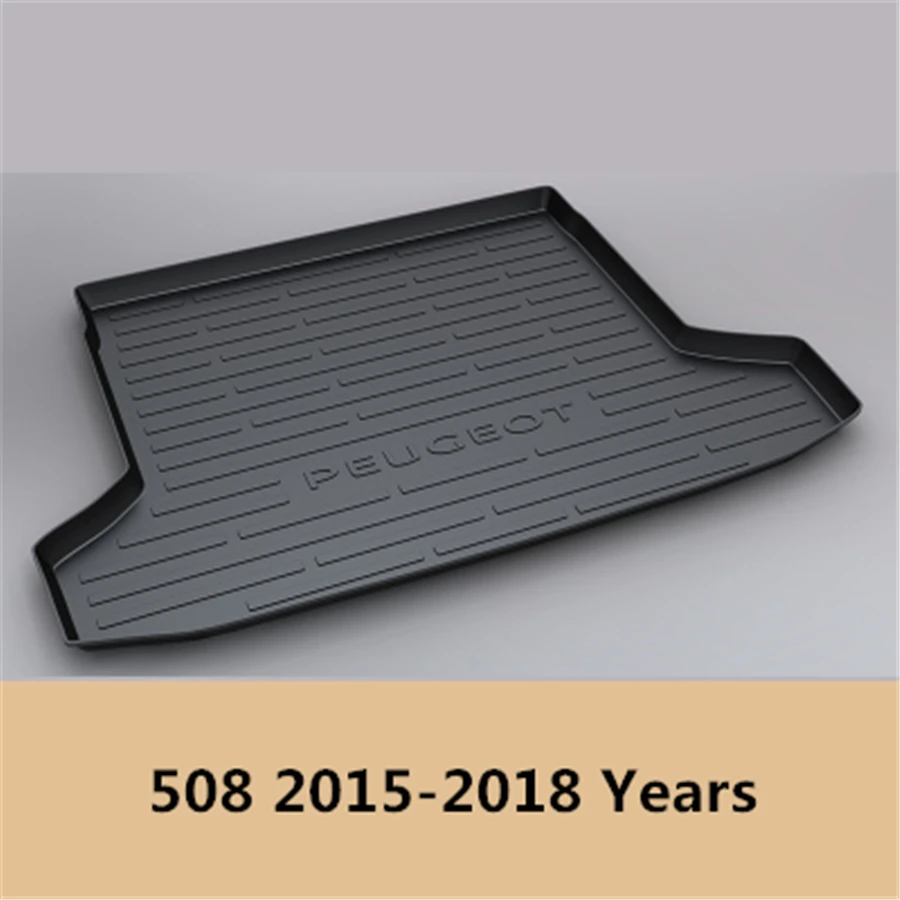 

YJ99 Custom Fit For Peugeot 508 2015 2016 2017 2018 TPO Car Cargo Rear Trunk Mat Boot Liner Tray All Weather Waterproof