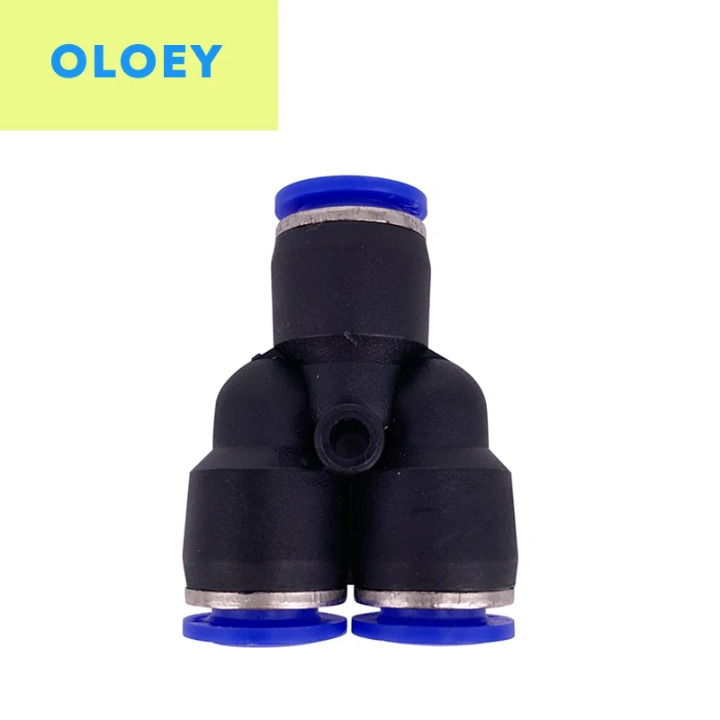 PY &quotY&quot Type OD:4 6 8 10 12mm Push joint connection for air pipe shape 1 to 2 plug adapter pneumatic connector | Обустройство