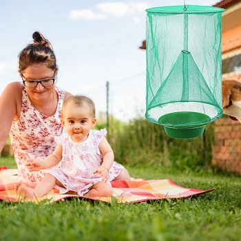 

Insect Trap Cage Hanging Folding Set Net Reusable Fly Catcher Killer Pest Control for Household Bedroom Protection
