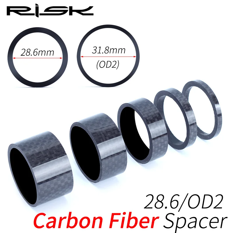 Bicycle Carbon Fiber Stem Road Headset Spacers MTB Road Bike Washer Kit