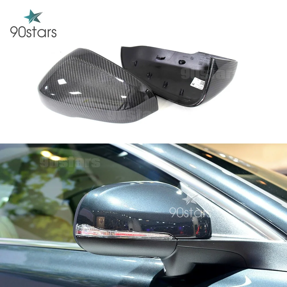 S60 Реальные углеродного волокна крышка зеркала заднего вида для Volvo S80 2006 2012 V40 V60