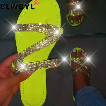 

Women Summer Flat Bling Slippers Transparent Soft Jelly Shoes Female Flip Flops Sandals Outdoor Beach Ladies Slides Plus Size