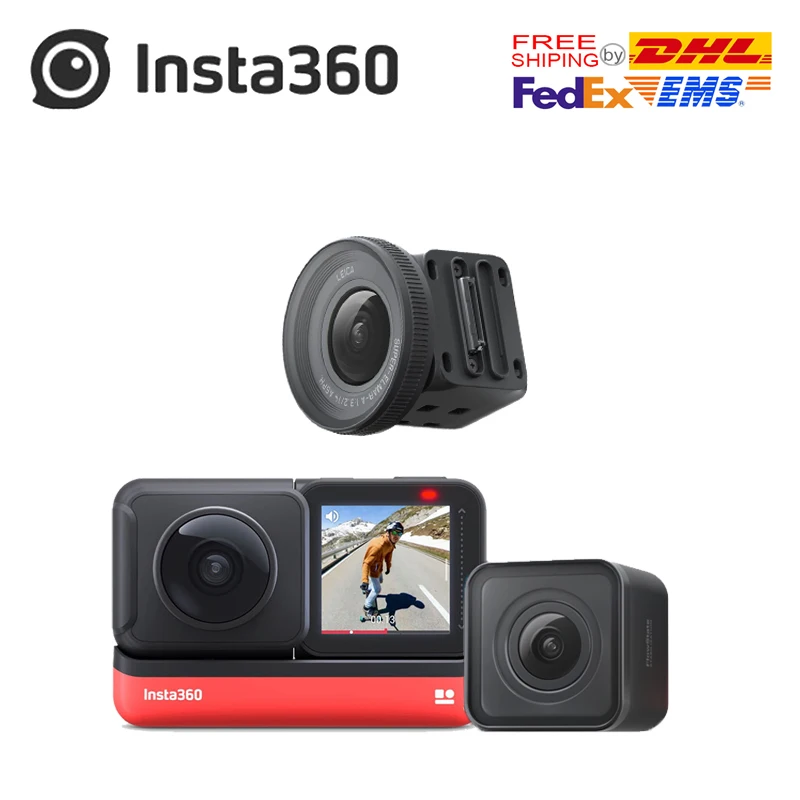 

Insta360 ONE R new sports Action Camera 5.7K 360 4K wide angle waterproof video camera For iPhone and Android