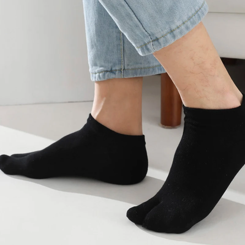 6 Kleuren Unisex Twee Teen Sokken Effen Kleur Kousen Split Tabi Sokken Mode Japanse Klompen Sokken Sandaal Flip Flop