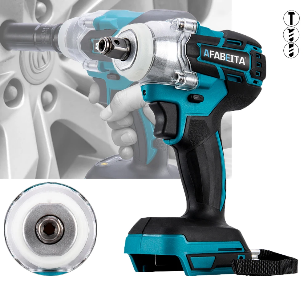 1/2 Inch Electric Impact Wrench Brushless Cordless Rechargeable