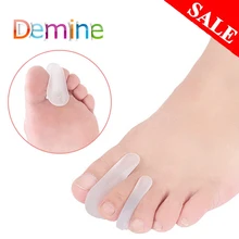 2 шт. силиконовый разделитель для большого пальца сепаратор для корректор для косточки на ноге бедро, кость накладки для боли Bunion ортопедические вставки для ног