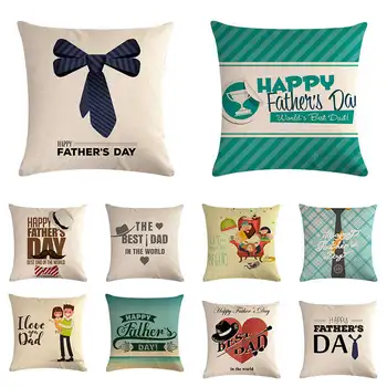 

Home decoration tie pattern cushion cover one arrow through the heart pillow cover linen sofa chair decoration 45x45cm