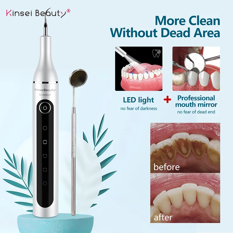 Ultrasonic Dental Scaler For Teeth Tartar Stain Tooth Calculus Remover Electric Sonic Teeth Plaque Cleaner Dental Stone Removal image_1
