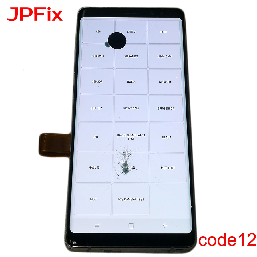 JPFix применим к замене samsung Note8 внутренний и внешний взрывоопасный экран сотового телефона a - Цвет: Note8 code.12