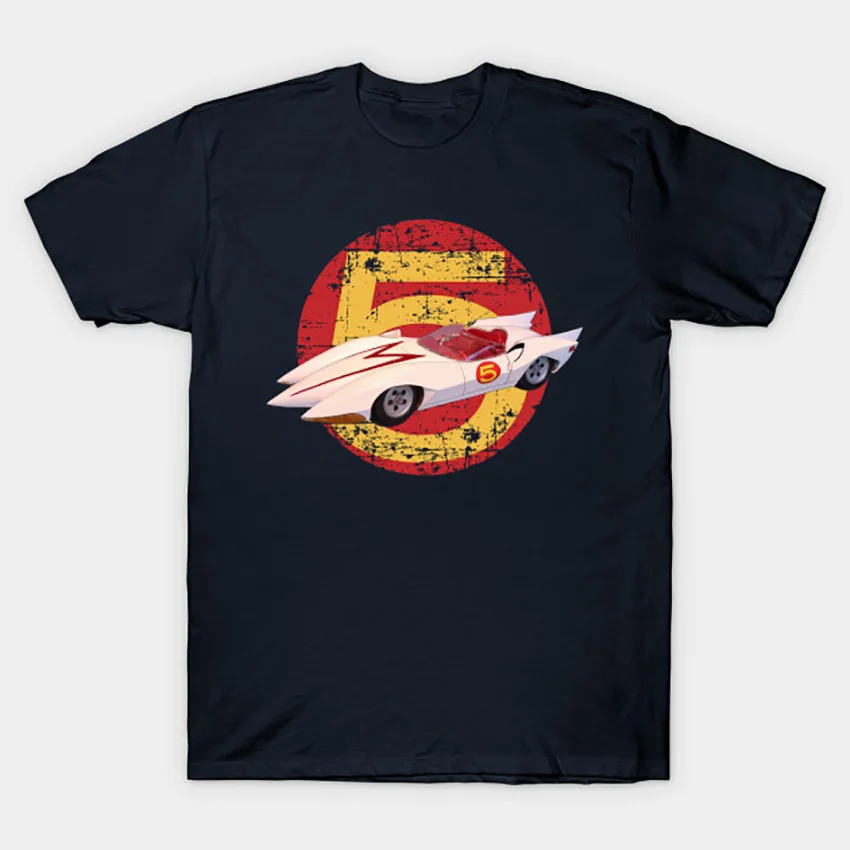 Mach 5-Distressed футболка скоростная футболка с гонщиком гонка mach5 Мамонт машина гоночная машинка chim go speed racer go mach 5 racer