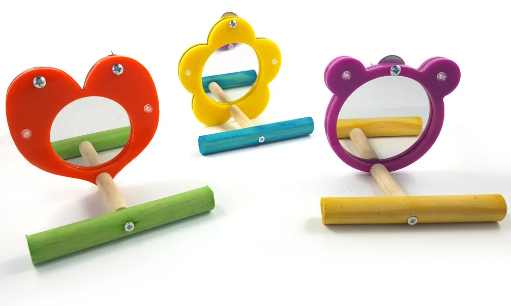 Игрушка попугай птица игрушка зеркало большое Зеркало акриловая обучающая