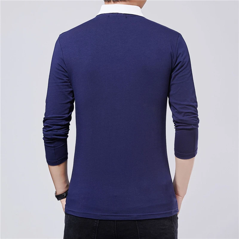 ARCSINX хлопковая рубашка поло мужская с длинным рукавом негабаритная 5XL 4XL 3XL Повседневная приталенная Мужская брендовая рубашка-поло высокого качества рубашки поло для мужчин