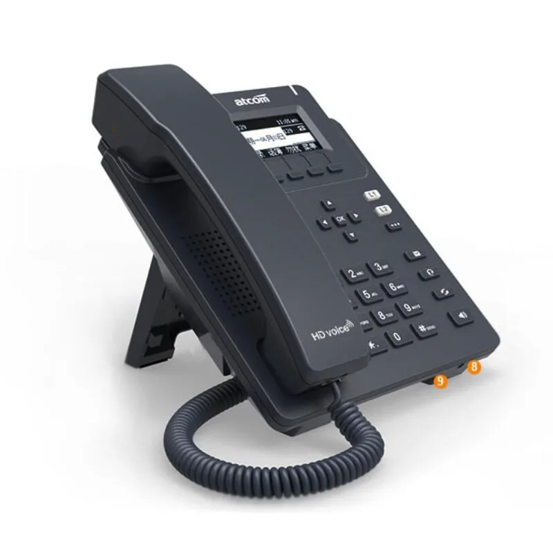 ATCOM D21 POE dual 100 Мбит/с VoIP SIP телефон с 6 учетными записями поддерживает протокол cv6