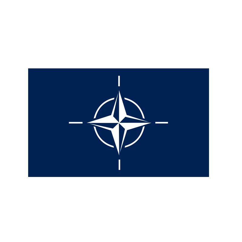 Флаг NATO/флаг Организации Североатлантического соглашения 3*5 футов 90*150 см 100 d полиэстер летающий