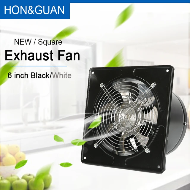 Square Air Extractor Exhaust Fan High Speed Ventilating For Bathroom  Kitchen Toilet Wall Window Mounted Ventilation Blower 220v - Vents -  AliExpress