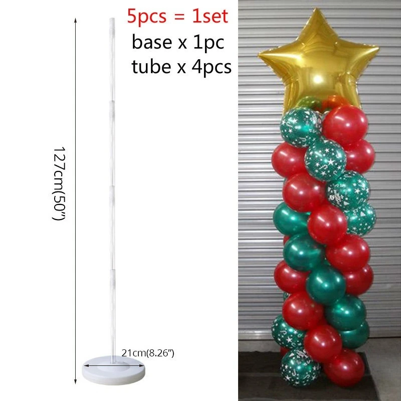  Plastic Balloon Arch Column Stand with Base Kits Wedding Birthday Party Decor