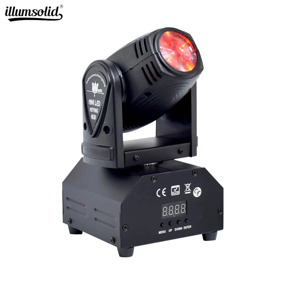 

Mini RGBW LED 10W LED Beam moving head Light High Power 10Watt Quad Stroboscope LED Strong Beam Light For Party Disco DJ Light