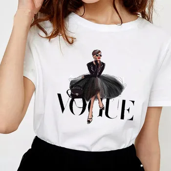 

Women's Shirt Female T-shirt Summer Women's Tunic Women Printing Tshirt High Neck O-Neck T-shirts Summer Style Woman T-Shirt