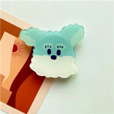 Luxury universal cute dog cartoon epoxy resin phone holder for iPhoneX Xiaomi mobile phone accessories phone grip 1